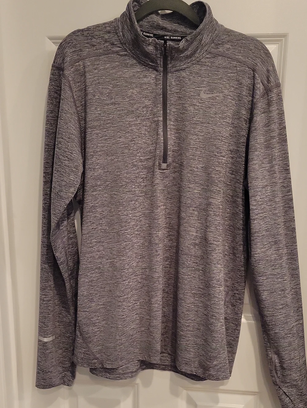 Nike Men’s Heather Grey Quarter-Zip Lightweight Pullover